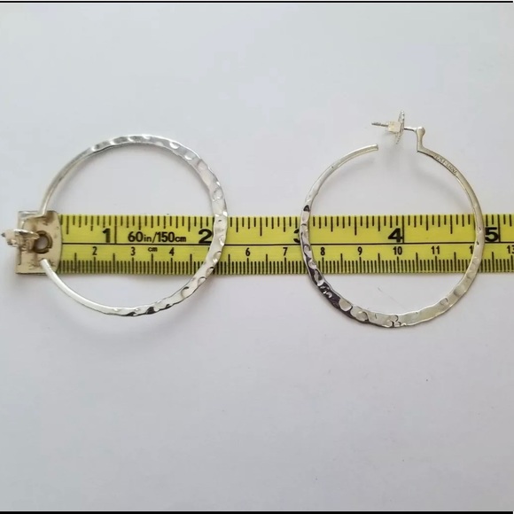 Silpada Sterling Silver Hammered Earrings P1287 - Picture 12 of 16